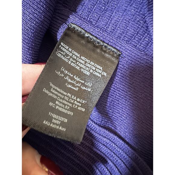 BEBE Y2K Vintage Deep Purple Bandage Mini Dress Off Shoulder Clubbing Bodycon S - Picture 5 of 16